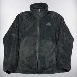 The North Face Osito Fleece Jacket Womens Large Black Full Zip Osito 2 Soft